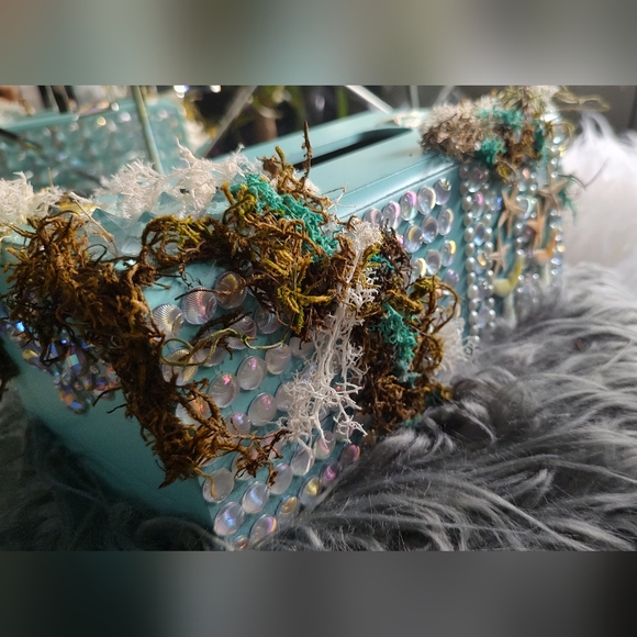 Mermaidcore Handmade Starfish Kleenex Box Cover - Picture 1 of 9